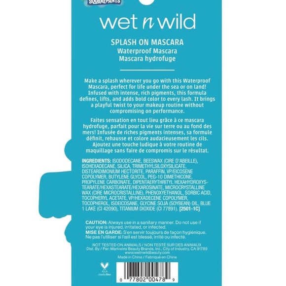 Wet N Wild SpongeBob Splash on Waterproof Mascara - A Wave of Fun - Picture 4 of 8